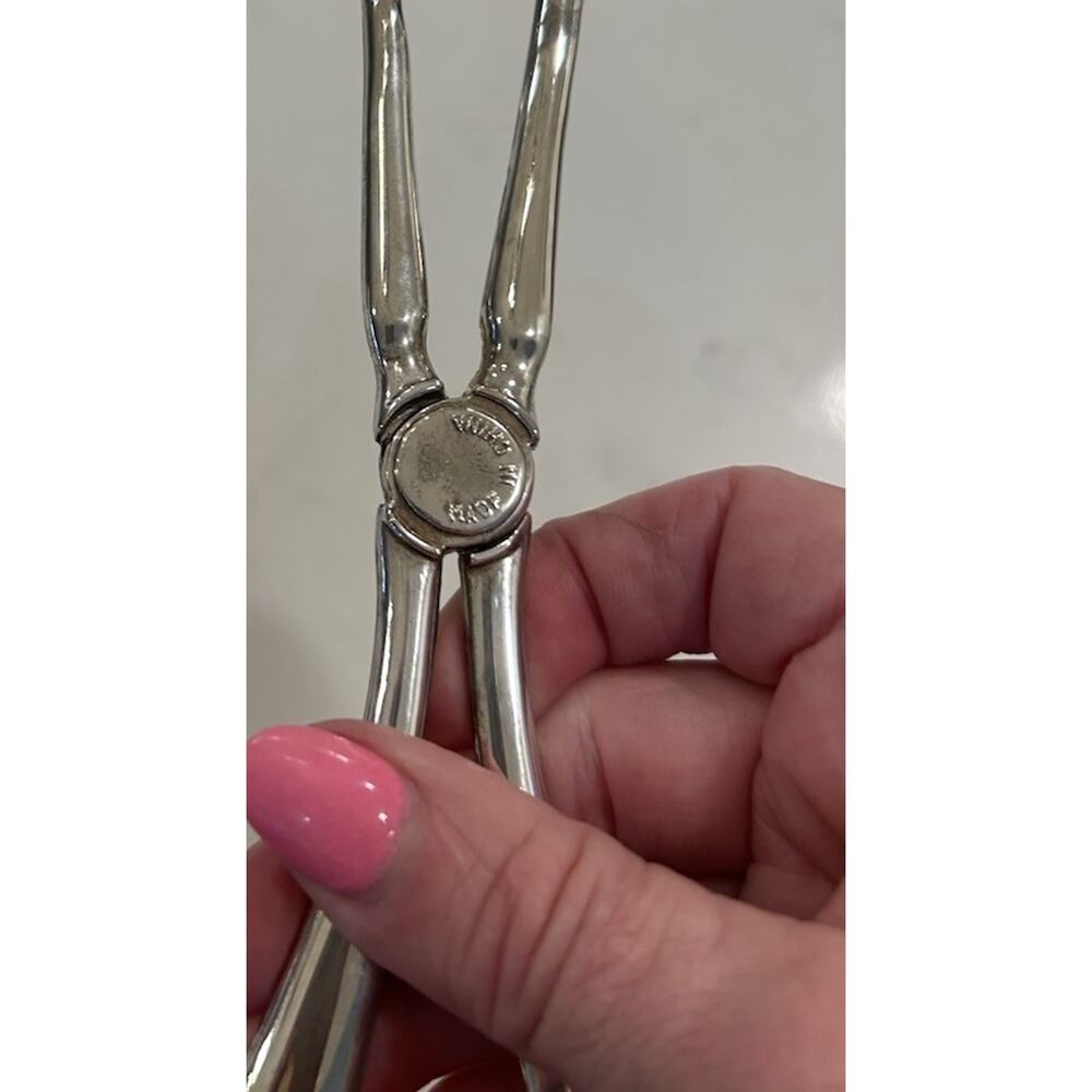 International Silver Silver Plated Set of 3 Serving Spoons Salad Tongs - Picture 5 of 16